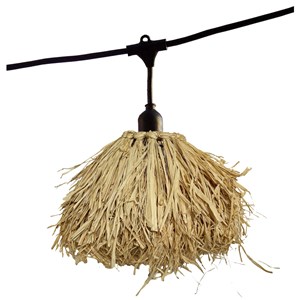 Guirlande connectable e27 beige frufru