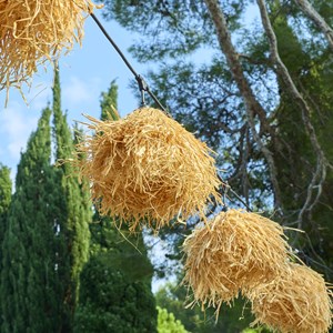 Guirlande connectable e27 beige frufru