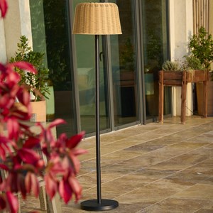 Lampadaire solaire beige mateo