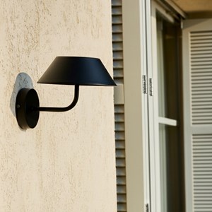 Applique murale solaire noir nerio