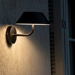 Applique murale solaire noir nerio