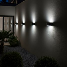 Applique murale solaire sensor noir noxis