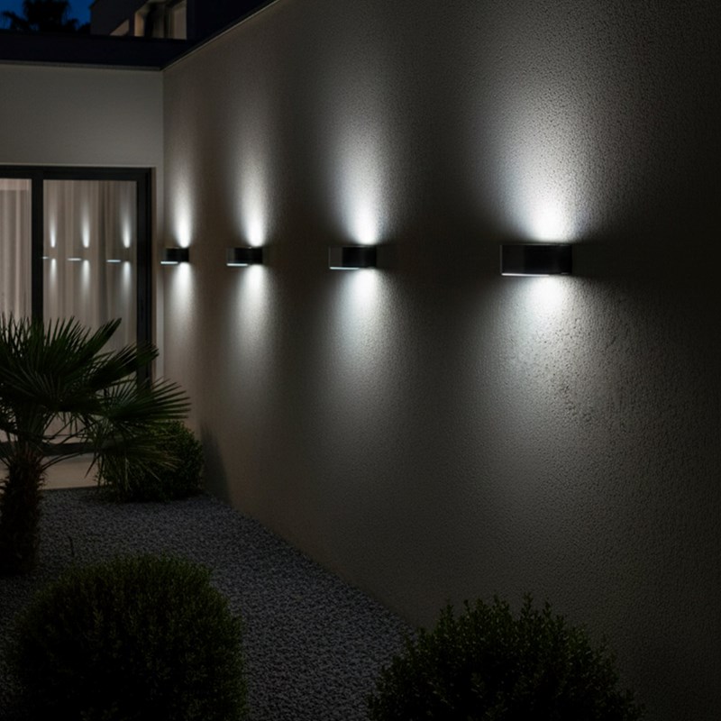 Applique murale solaire sensor noir noxis