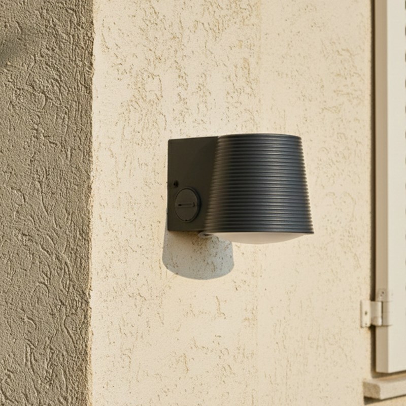 Lumisky - Applique murale solaire sensor gris soline