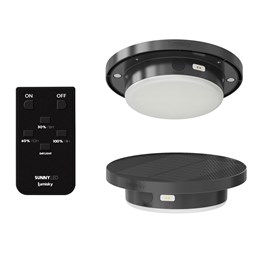 Lampadaire solaire beige standy bambou