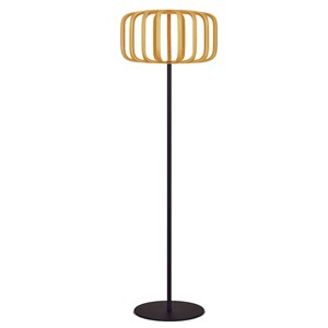 Lampadaire solaire beige standy bambou