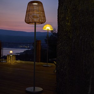 Lampadaire solaire marron boheme tall