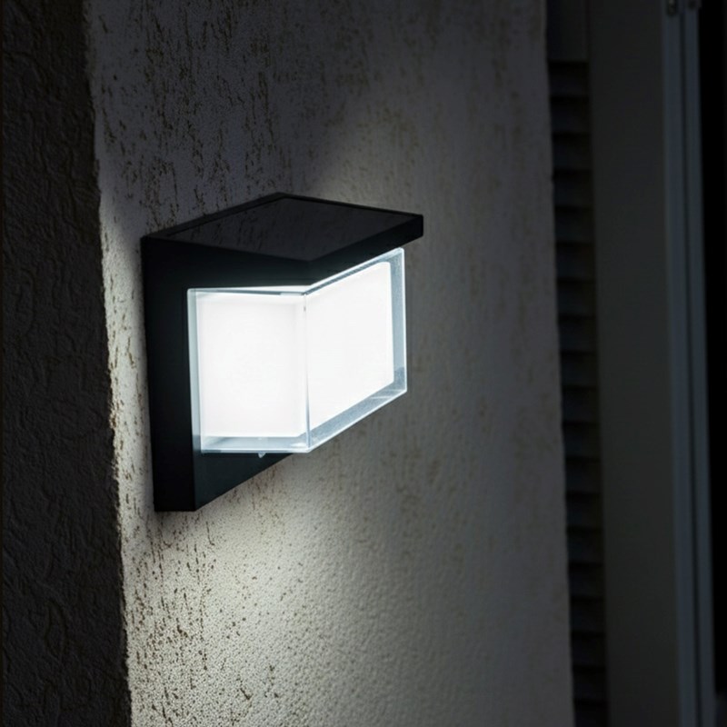 Applique murale solaire noir zeany