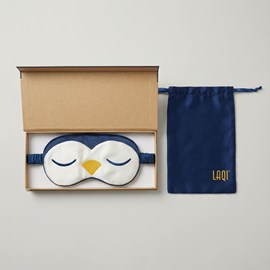 Masque de nuit laqi - soie de mûrier brodée