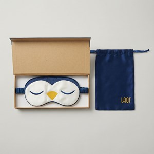 Masque de nuit laqi - soie de mûrier brodée