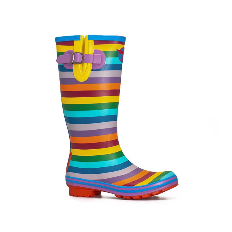 Rainbow wellies tall