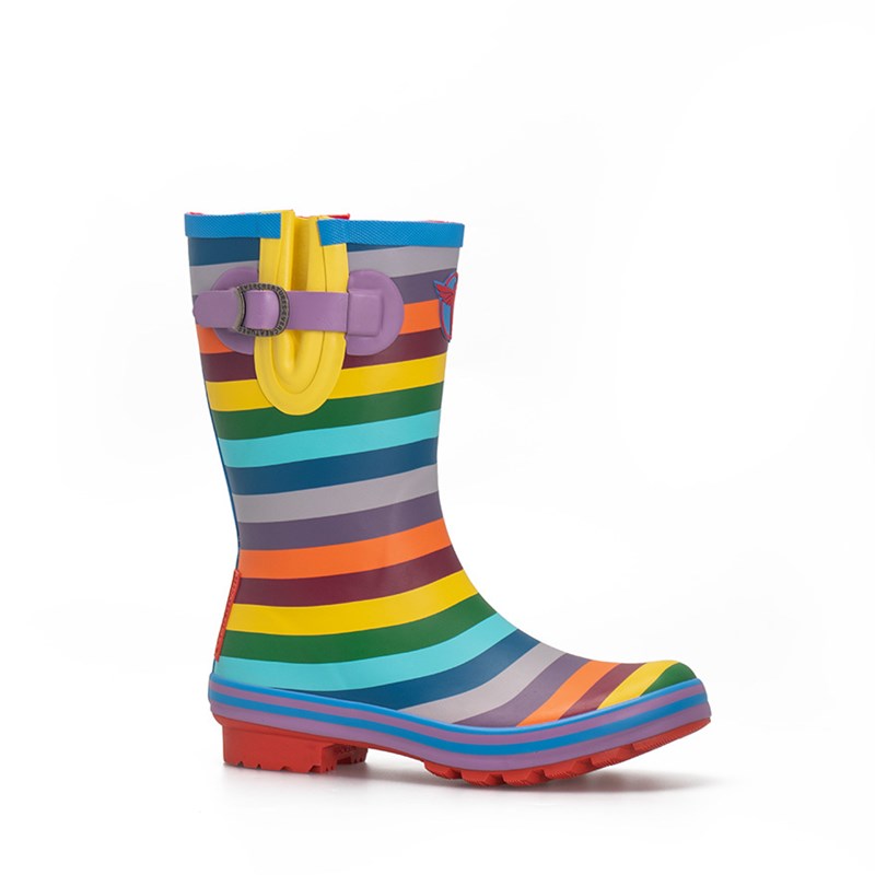 Rainbow wellies - short