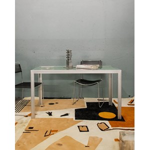 Table à manger en verre et métal monica armani n°1051