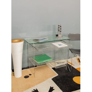Bureau en verre et plexiglass n°468