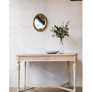 Table d'appoint en bois et marbre n°607