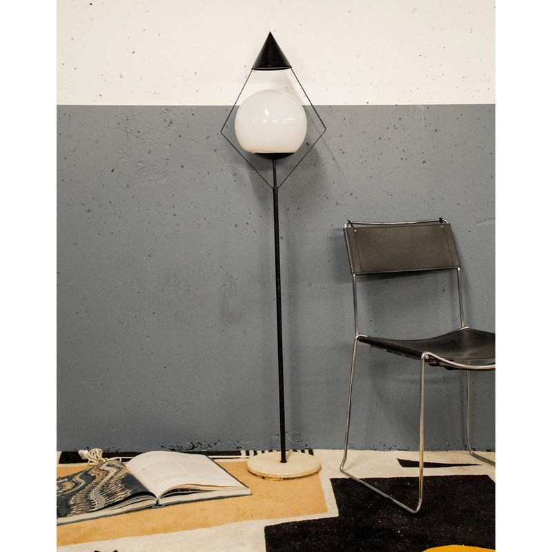 Lampadaire à globe en métal n°273