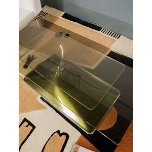 Table basse en verre michel dumas n°688