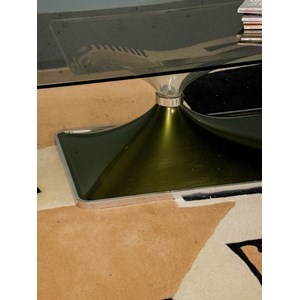 Table basse en verre michel dumas n°688