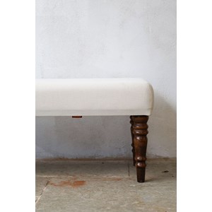 Banc repose-pied en tissu n°290
