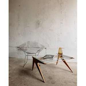 Table basse en chêne louis paolozzi n°710