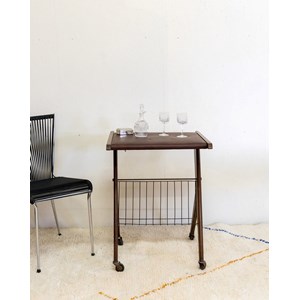 Desserte en cuir de vachette n°157