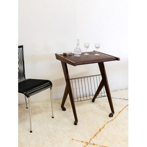 Desserte en cuir de vachette n°157