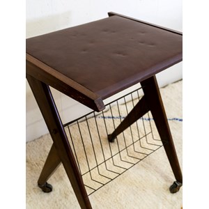 Desserte en cuir de vachette n°157