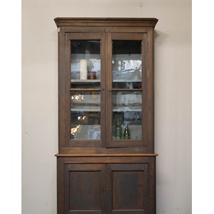 Grand vaisselier bois foncé et gris n°27