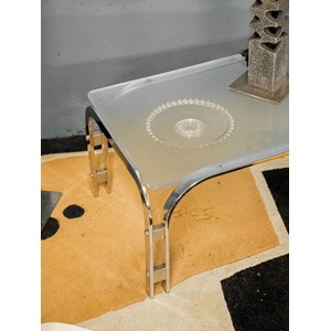 Table basse en verre givré n°682