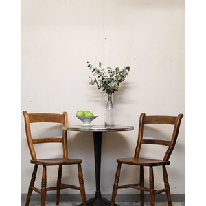 Paire de chaises en orme massif n°891