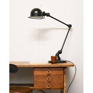 Lampe de bureau en métal noir n°583