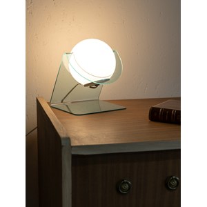 Paire de lampes à poser en verre n°605