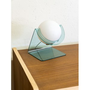 Paire de lampes à poser en verre n°605