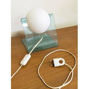 Paire de lampes à poser en verre n°605