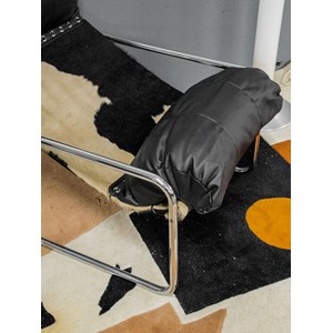 Fauteuil chromé et peau &nbsp;tucroma&nbsp; n°747