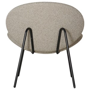 Fauteuil en tissu vert chiné sacha