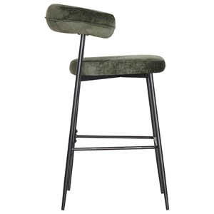 Lot de 2 tabourets de bar verts théa