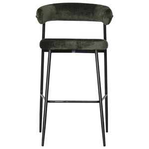 Lot de 2 tabourets de bar verts théa