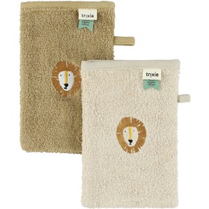 Lot de 2 gants de toilette lion