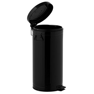 Poubelle de cuisine à pédale noir brooklyn
