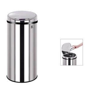Poubelle de cuisine automatique argent artic