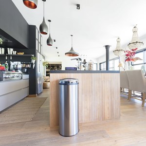 Poubelle de cuisine automatique argent artic