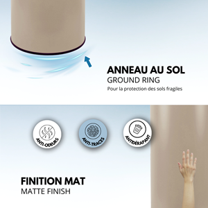 Poubelle de cuisine automatique taupe soho