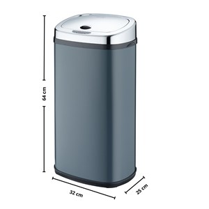 Poubelle de cuisine automatique gris largo