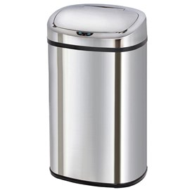 Poubelle de cuisine automatique argent majestic