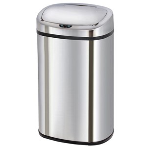 Poubelle de cuisine automatique argent majestic