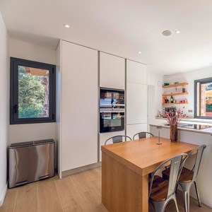 Poubelle de cuisine tri sélectif argent major