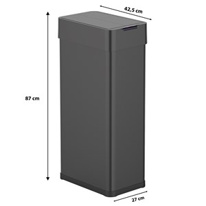 Poubelle de cuisine automatique noir silverlake