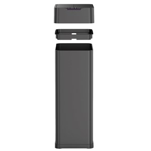 Poubelle de cuisine automatique noir silverlake