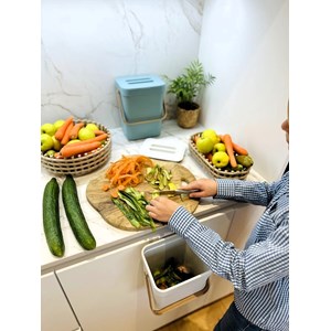 Poubelle de table blanc boden